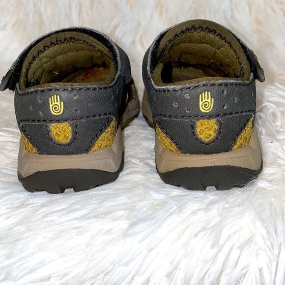 Reba Omnium Brown Green Sport Sandal Style# 6083 - Picture 5 of 8